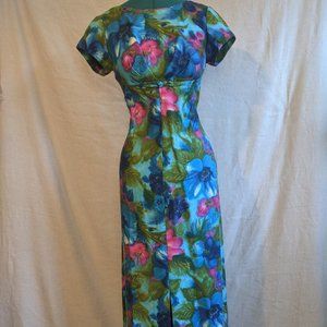 60's Hawaiiana Maxi Dress